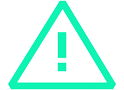 Icon of a warning sign with an exclamation mark